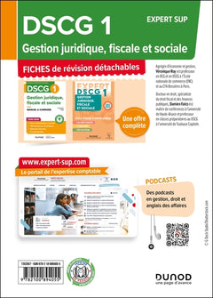 DSCG 1 Gestion juridique, fiscale et sociale - Fiches 2026