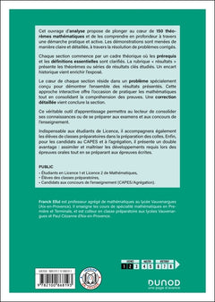 Les 150 théorèmes d'analyse incontournables