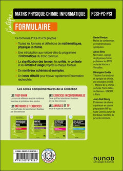 Formulaire PCSI-PC-PSI