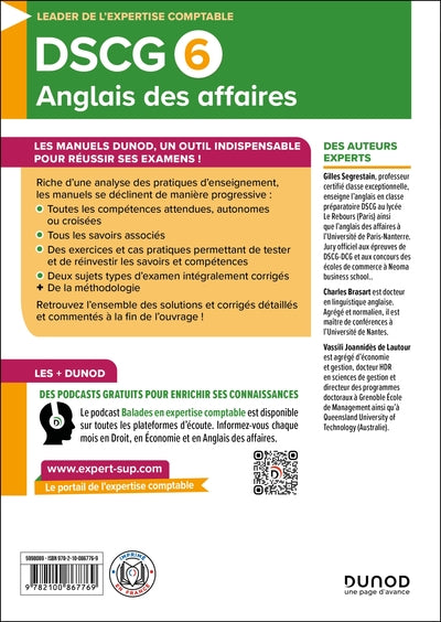 DSCG 6 - Anglais des affaires
