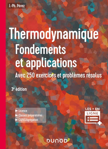 Thermodynamique - Fondements et applications