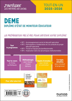 DEME - Diplôme d'État de Moniteur Éducateur - 2025-2026: Tout-en-un