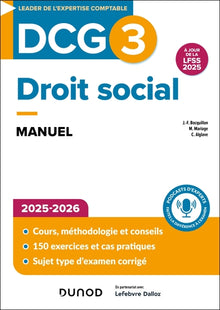 DCG 3 - Droit social - Manuel 2025-2026
