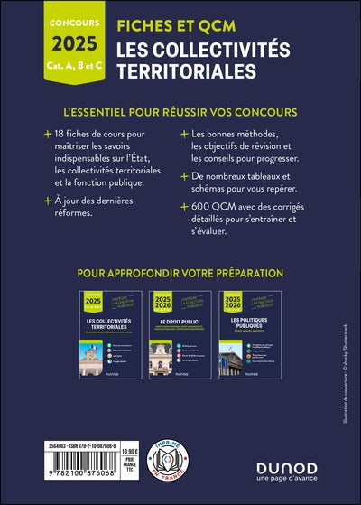 Les collectivités territoriales en fiches et QCM - 2025