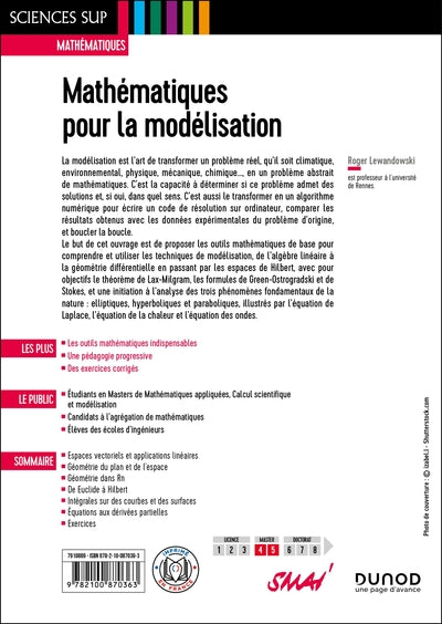 Mathématiques pour la modélisation