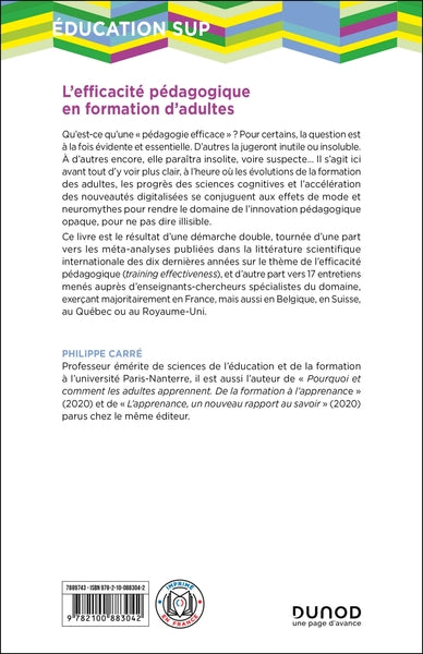 L'efficacité pédagogique en formation d'adultes