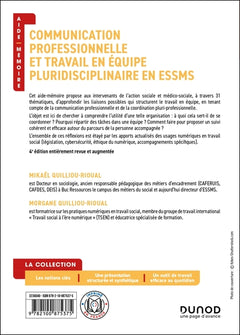 Aide-mémoire - Communication professionnelle et travail en équipe pluridisciplinaire ESSMS