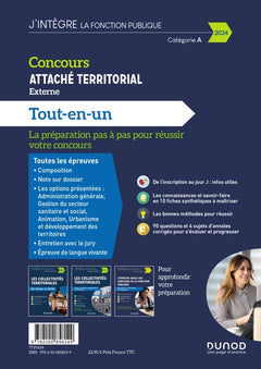 Concours Attaché territorial externe 2024: Tout-en-un