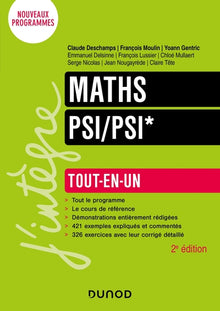 Maths tout-en-un PSI/PSI* - 2e éd.
