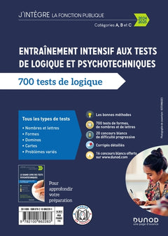 Entraînement intensif aux tests de logique et psychotechniques