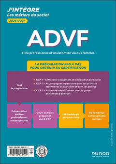 Titre professionnel ADVF - Assistant de vie aux familles - Tout-en-un - CCP 1 à 3