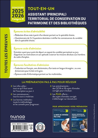 Concours Assistant (principal) territorial de conservation du patrimoine et des bibliothèques - 2025