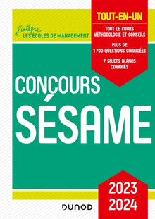 Concours Sésame 2023-2024: Tout-en-un