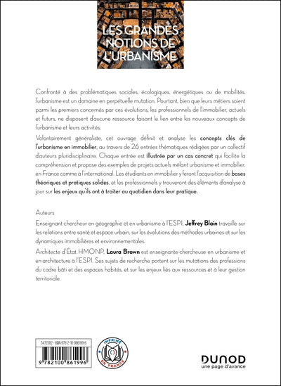 Les grandes notions de l'urbanisme