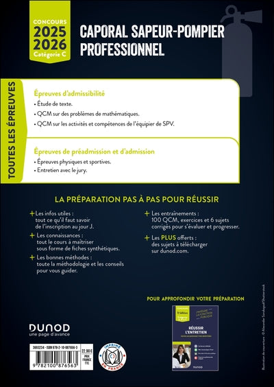 Concours Caporal sapeur-pompier professionnel 2025-2026