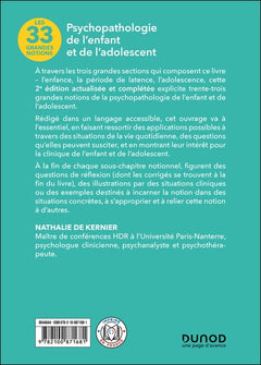 33 grandes notions de psychopathologie de l'enfant et de l'adolescent