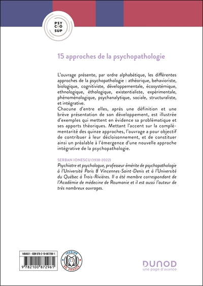 15 approches de la psychopathologie
