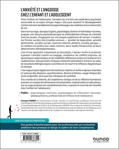 L'anxiété et l'angoisse chez l'enfant et l'adolescent