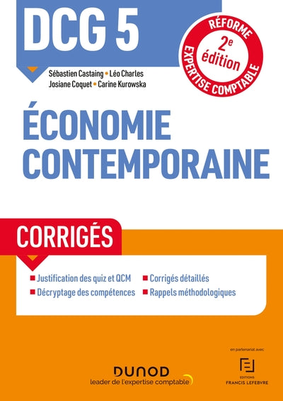 DCG 5 Economie contemporaine - Corrigés - 2e éd.