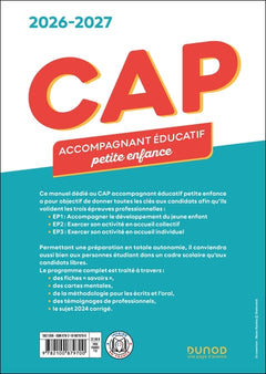 CAP Accompagnant éducatif petite enfance - Épreuves professionnelles 2026-2027