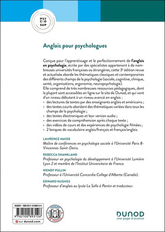 Anglais pour psychologues - 3e éd.