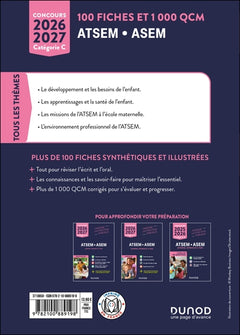 Concours ATSEM/ASEM - 100 Fiches et 1 000 QCM - 2026-2027