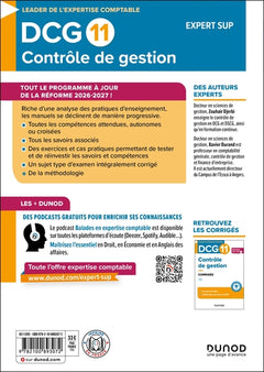 DCG 11 - Contrôle de gestion - Manuel - Réforme 2026-2027