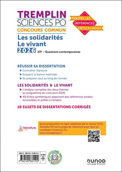 Tremplin Concours IEP Questions contemporaines 2026