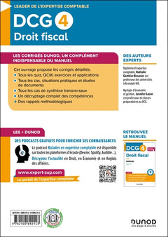 DCG 4 - Droit fiscal - Corrigés - Réforme 2026-2027