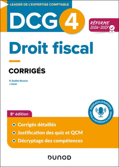 DCG 4 - Droit fiscal - Corrigés - Réforme 2026-2027
