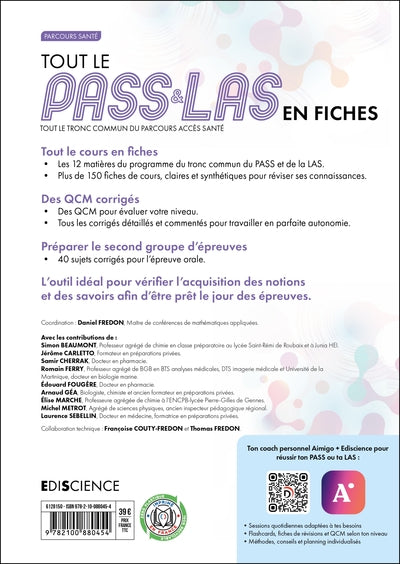 Tout le PASS & LAS en fiches 2025-2026
