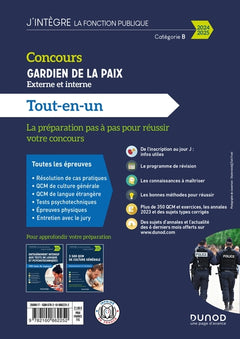 Concours Gardien de la paix 2024-2025