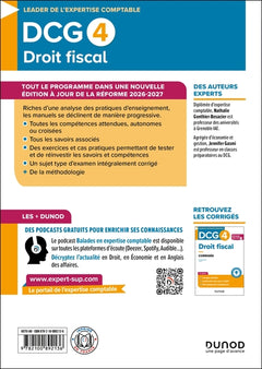 DCG 4 - Droit fiscal - Manuel - Réforme 2026-2027