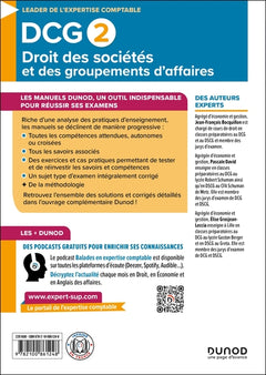 DCG 2 Droit des sociétés et des groupements d'affaires - Manuel 2024-2025
