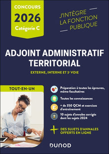 Concours Adjoint administratif territorial - 2026