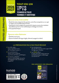 Concours TPTS  - Technicien Police technique et scientifique - 2026-2027