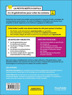 La Petite Boîte à Outils des IA génératives pour créer du contenu
