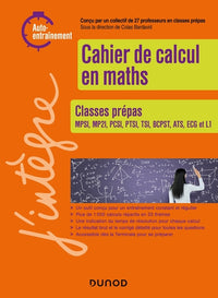 Cahier de calcul en maths: Classes prépas