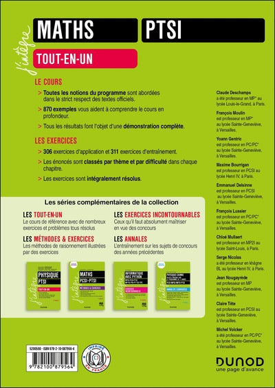 Maths Tout-en-un PTSI - 2e éd.
