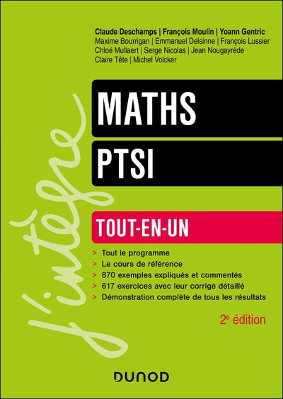 Maths Tout-en-un PTSI - 2e éd.