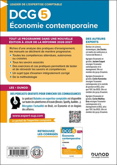 DCG 5 - Économie contemporaine - Manuel - Réforme 2026-2027