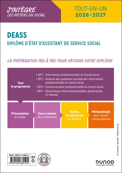 DEASS - Diplôme d'État d'Assistant de Service Social - 2026-2027 - Tout-en-un