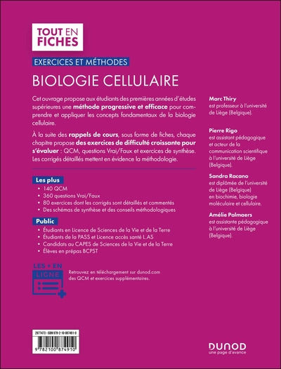 Exercices et méthodes de biologie cellulaire