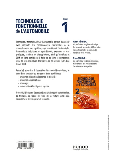 Technologie fonctionnelle de l'automobile - Tome 1