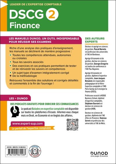 DSCG 2 - Finance - Manuel - 3e éd.