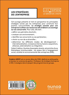 Les stratégies de l'entreprise