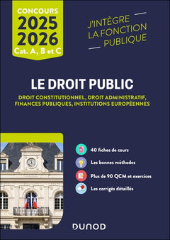 Le droit public 2025-2026 - Catégories A, B et C