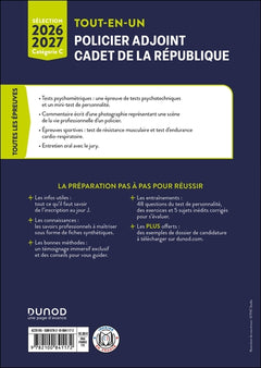 Sélection Policier adjoint et Cadet de la République - Tout-en-un - 2026-2027