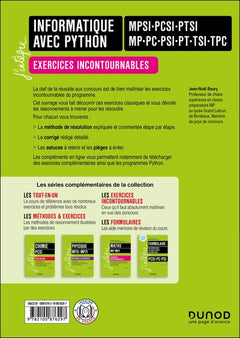 Informatique avec Python - Exercices incontournables