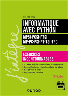 Informatique avec Python - Exercices incontournables